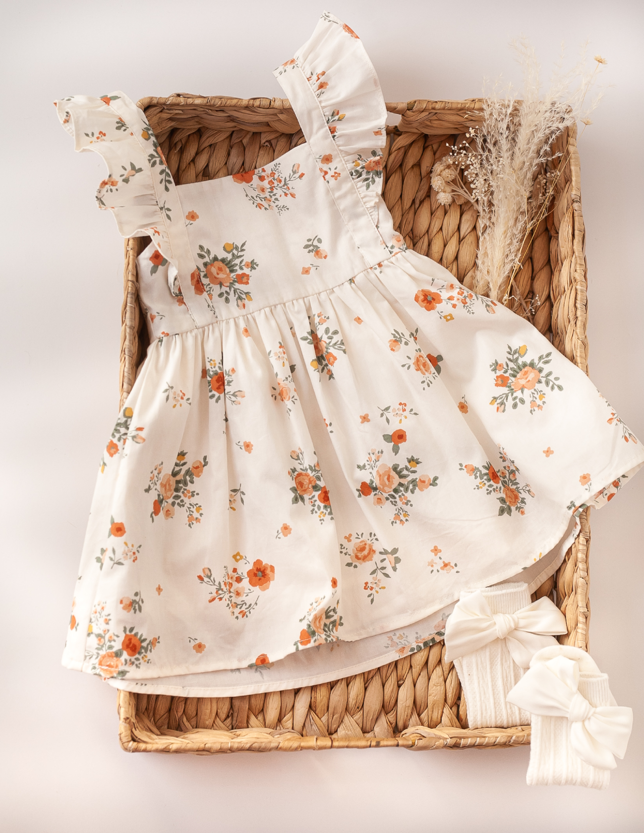 Karibou - Girls My Little Sunshine Cotton Dress - Spring Blooms